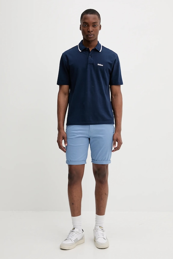 Πόλο Hollister Co. KI324.5199.200 σκούρο μπλε SS25