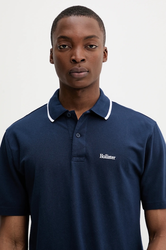 Πόλο Hollister Co. σκούρο μπλε KI324.5199.200