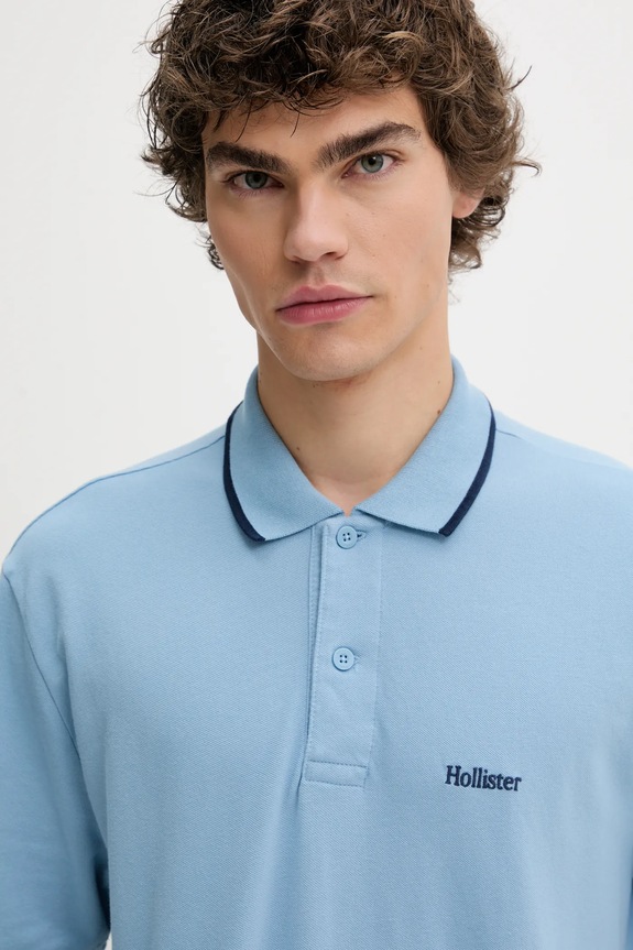 Polo tričko Hollister Co. modrá KI324.5199.211