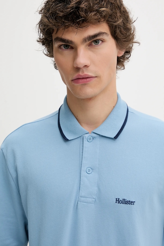 Polo tričko Hollister Co. modrá KI324.5199.211