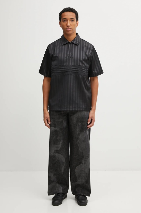 adidas Originals polo Satin Jersey JV7586 czarny