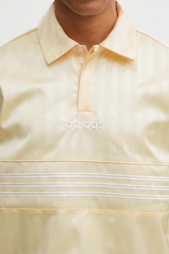Polo majica adidas Originals Satin Jersey zlatna JY3923