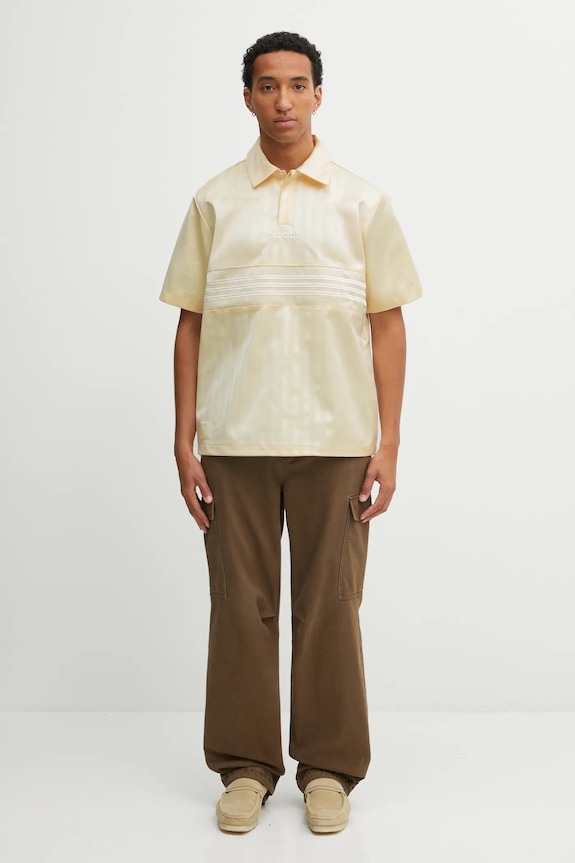 Polo majica adidas Originals Satin Jersey JY3923 zlatna