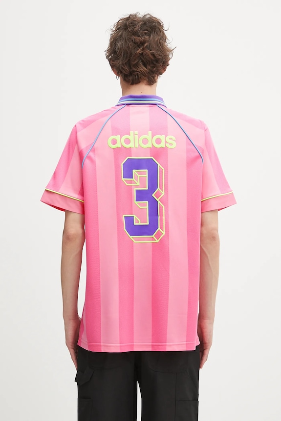 Clothing adidas Originals polo shirt Jcquard Jersey KD2255 pink