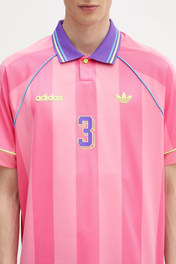 adidas Originals polo shirt Jcquard Jersey pink KD2255