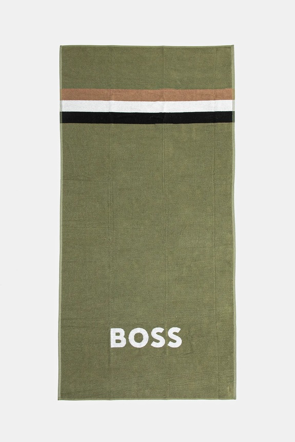 BOSS duży ręcznik bawełniany Louis 90 x 180 cm zielony 50540419