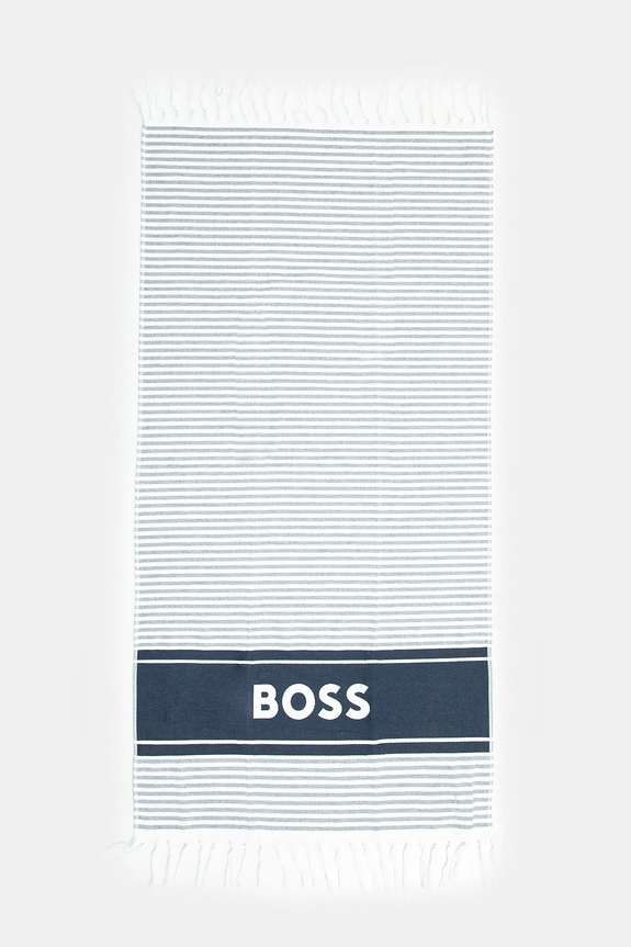 BOSS prosop mediu din bumbac Riviera 71 x 140 cm bleumarin 50540424