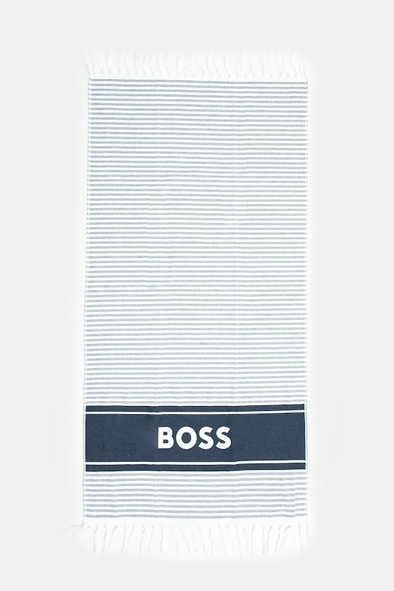BOSS prosop mediu din bumbac Riviera 71 x 140 cm bleumarin 50540424