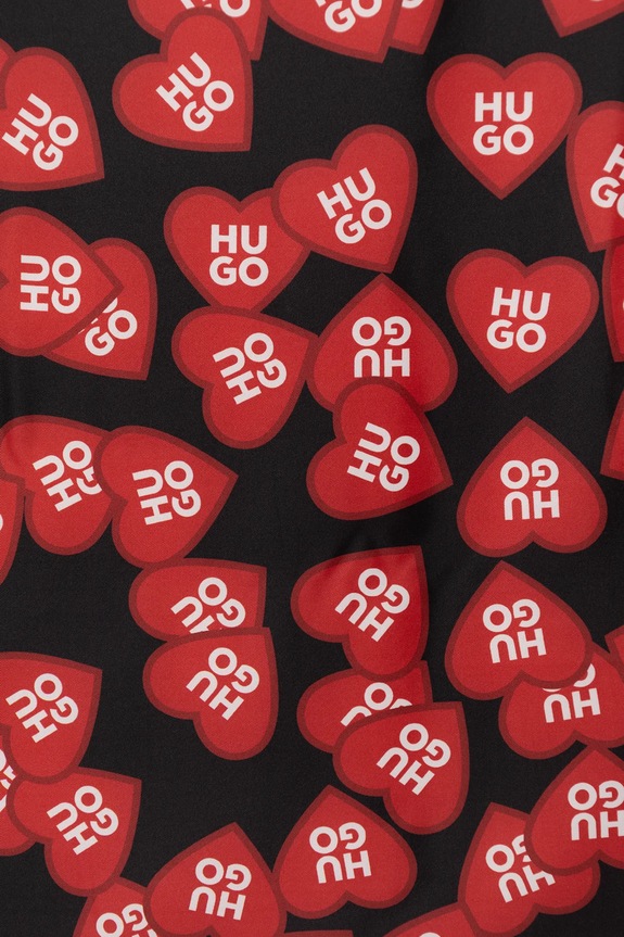 HUGO apaszka Auraize 50535470 czarny SS26