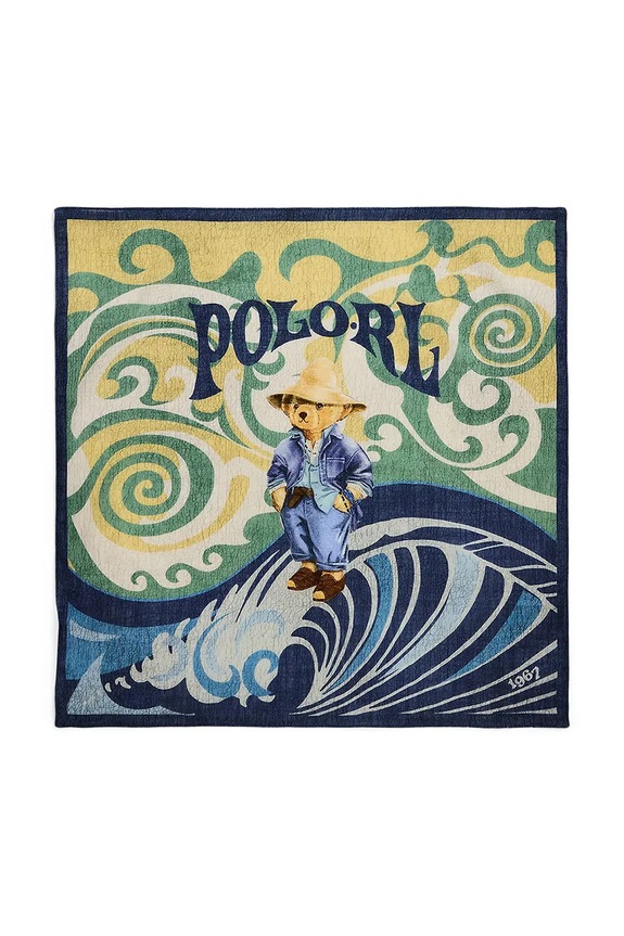 Polo Ralph Lauren chusta bawełniana wzorzyste multicolor 455970323