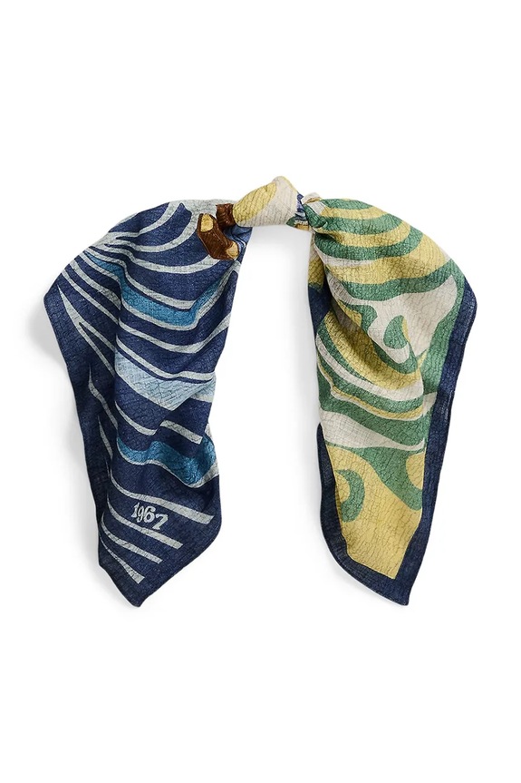 Polo Ralph Lauren chusta bawełniana 455970323 multicolor SS25