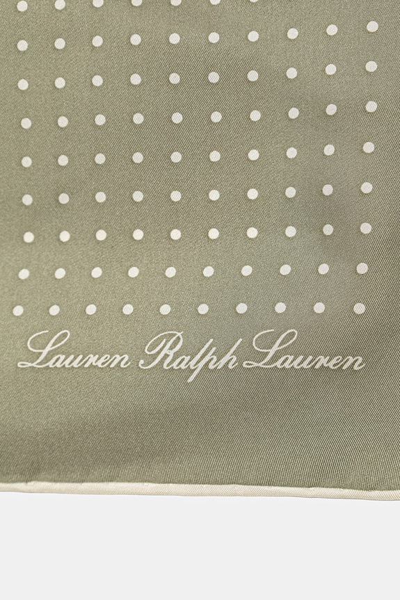 Lauren Ralph Lauren eșarfă pentru femei de mătase 454961462 verde SS26