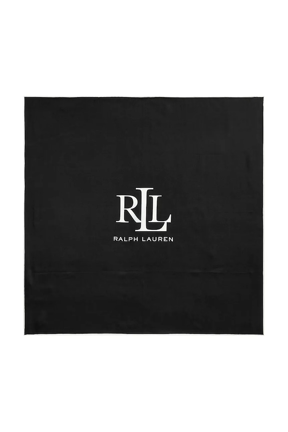 Lauren Ralph Lauren chusta jedwabna 454966215 czarny SS25