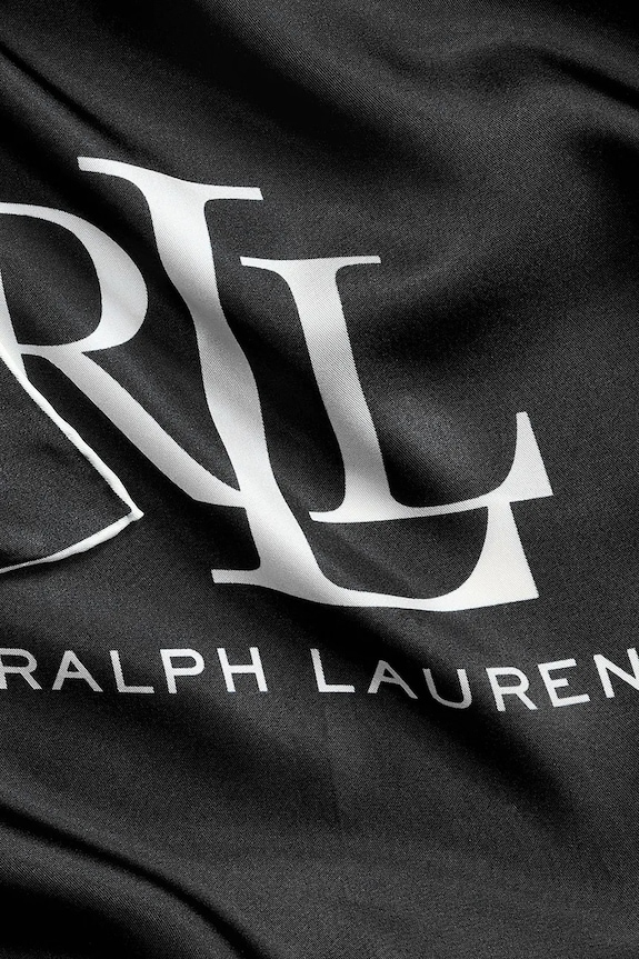 Akcesoria Lauren Ralph Lauren chusta jedwabna 454966215 czarny