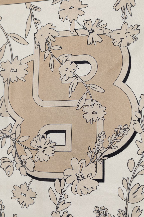 Akcesoria BOSS chusta damska jedwabna Lainy 50536118 beżowy