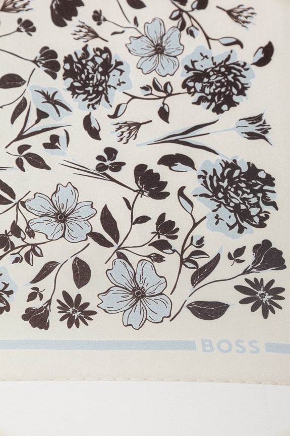 BOSS chusta damska jedwabna Lainy 50536118 niebieski SS26