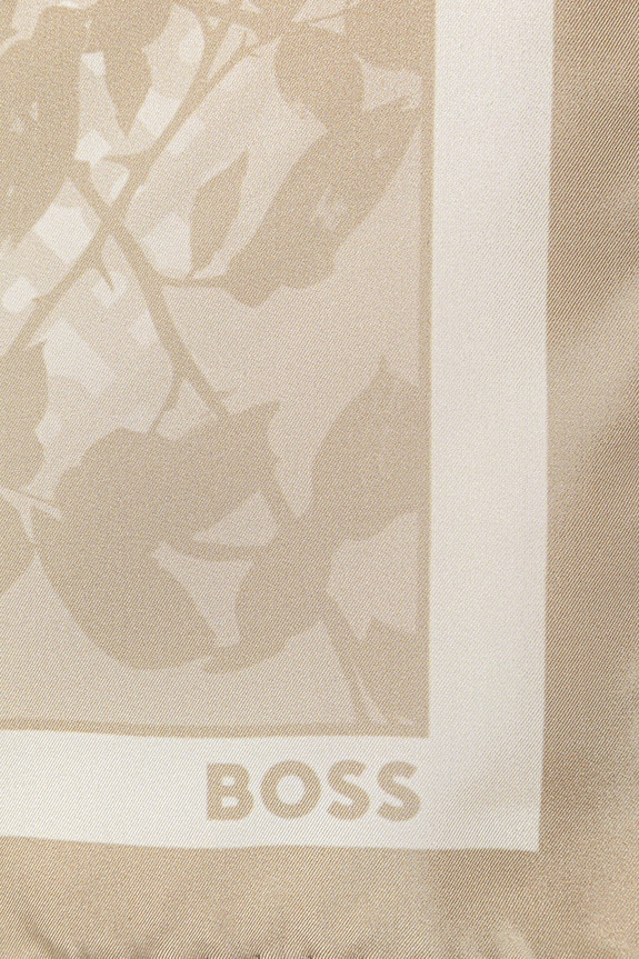 Аксесоари BOSS шал тип кърпа дамски от коприна Lainy 50536118 бежов