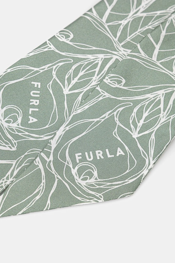 Hedvábný šátek Furla WT00022.BX3591.AG700 zelená SS25