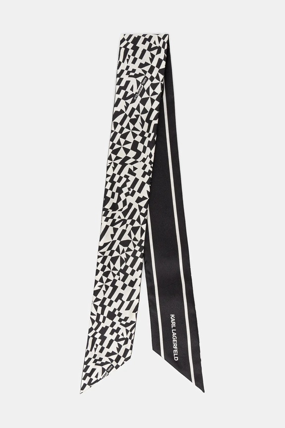 Karl Lagerfeld chusta jedwab biały A1W33053
