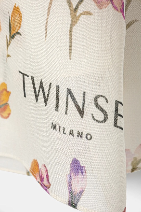 Accessori Twinset scialle con aggiunta di lana 251TA4340 beige