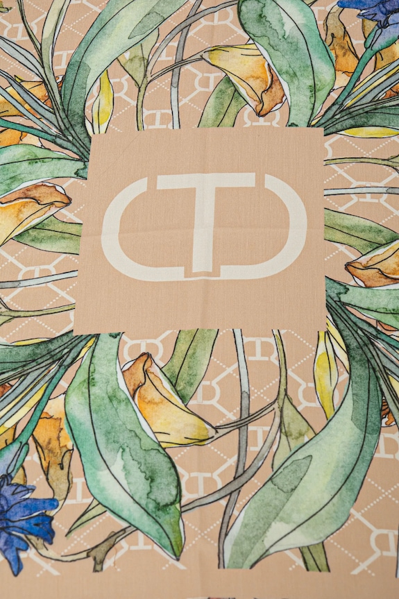 Šátek Twinset 251TA4330 béžová SS25