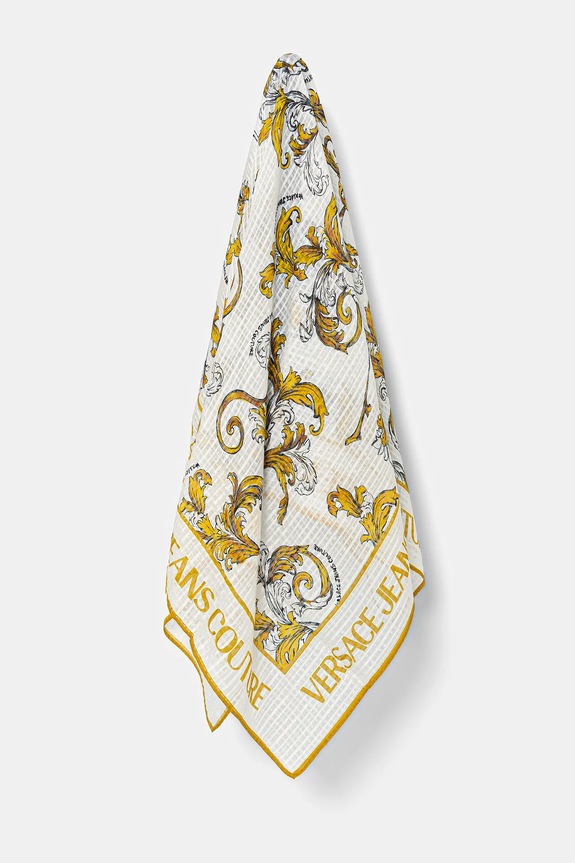 Versace Jeans Couture selyem kendő selyem fehér 78HA7H02.ZG353