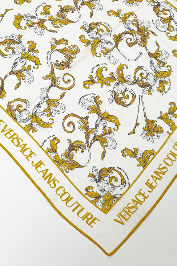 Versace Jeans Couture selyem kendő 78HA7H02.ZG353 fehér SS25