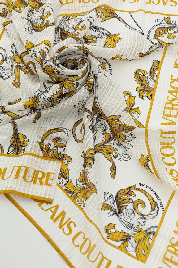 Kiegészítők Versace Jeans Couture selyem kendő 78HA7H02.ZG353 fehér