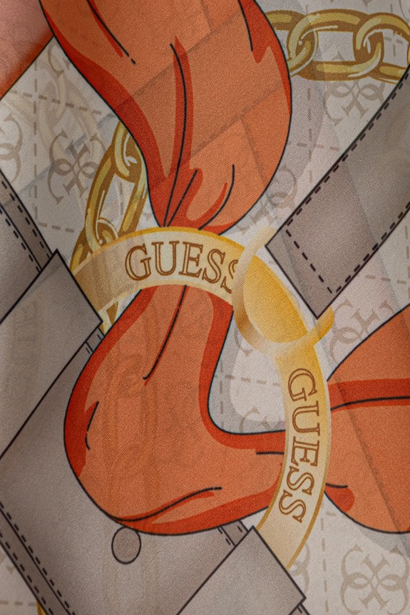 Doplňky Hedvábný šátek Guess FOULARD AW5270.SIL12 béžová