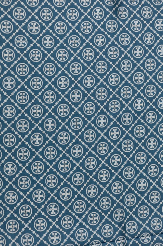 Accesorii Tory Burch eșarfă de mătase T Monogram Sublime Silk 166713.400 albastru