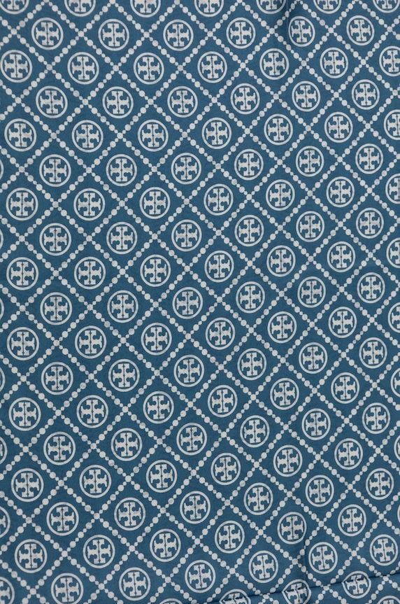 Accesorii Tory Burch eșarfă de mătase T Monogram Sublime Silk 166713.400 albastru