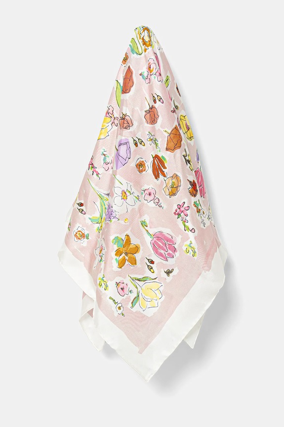 Furla foulard in seta tessuto rosa WT00021.BX3853.TAZ00