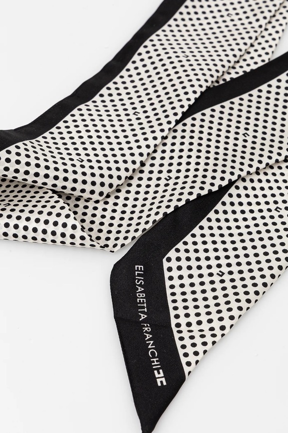 Elisabetta Franchi foulard in seta FO07L52E2 nero SS25