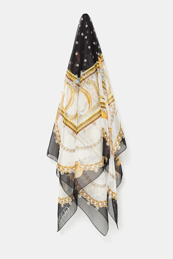 Šátek Guess látka černá AW5297.SIL12