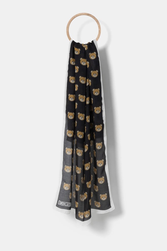 Šál Moschino látka čierna M5217.0E5169