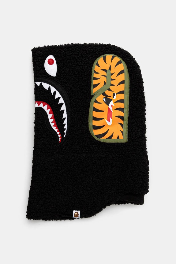A Bathing Ape kominiarka Shark boa 1K80282003 czarny SS25