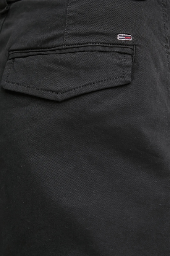 Tommy Jeans fustă din denim negru DW0DW19366