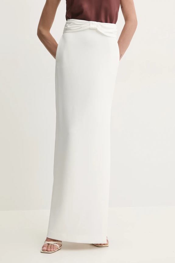 Φούστα Elisabetta Franchi λευκό GO10151E2