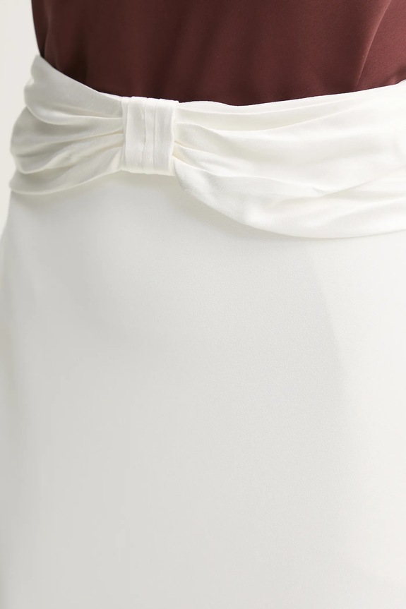 Φούστα Elisabetta Franchi GO10151E2 λευκό