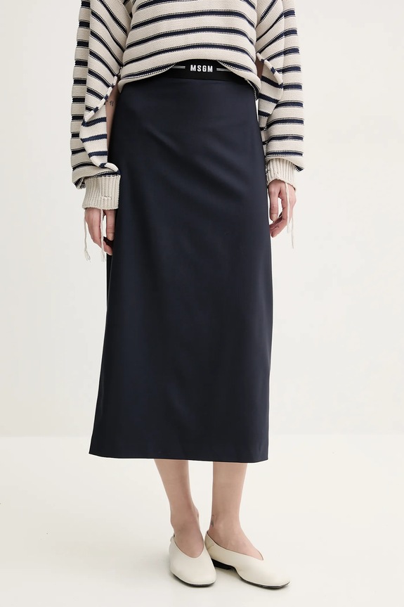 Volneno krilo MSGM Raven mornarsko modra 3841MDD17.257127