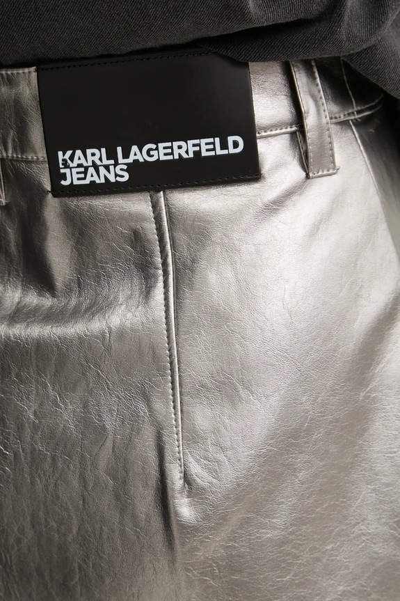 Karl Lagerfeld Jeans spódnica A1W12013 srebrny