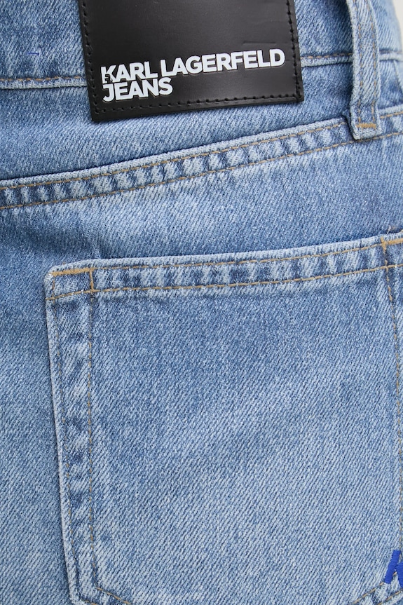 Rifľová sukňa Karl Lagerfeld Jeans modrá A1W12025