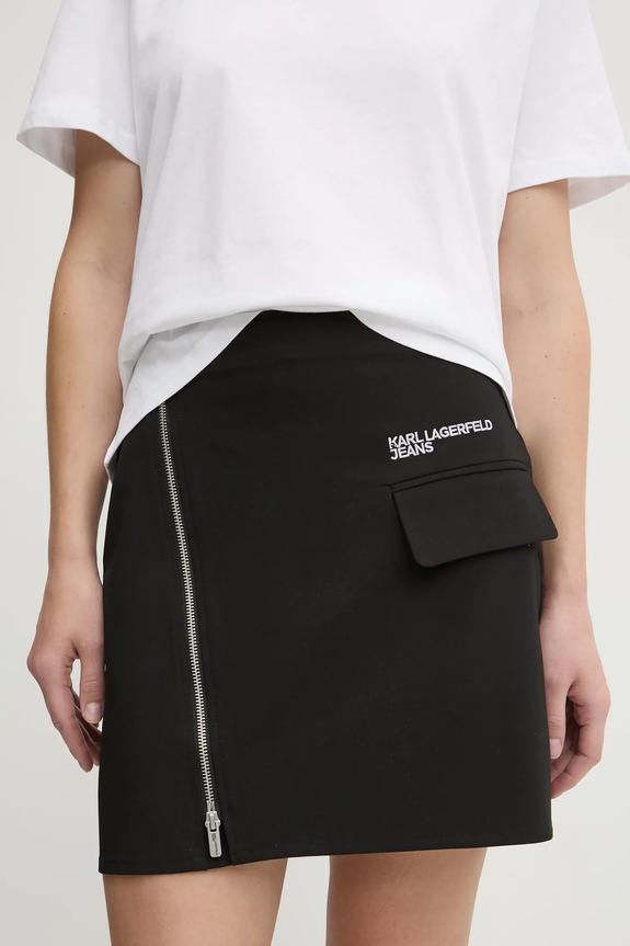 Sukně Karl Lagerfeld Jeans mini černá A1W12012