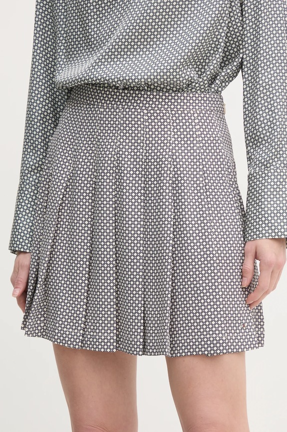 Tommy Hilfiger szoknya sima szürke WW0WW43880