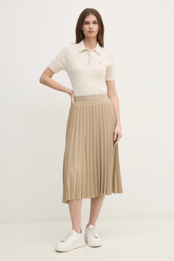 Tommy Hilfiger spódnica WW0WW43886 zielony AW25