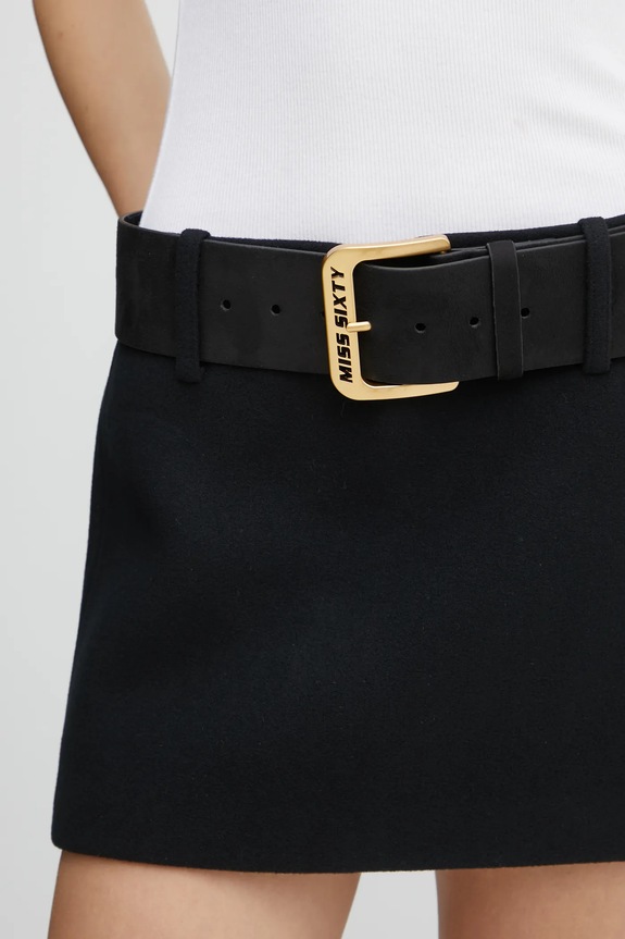 Μάλλινη φούστα Miss Sixty μαύρο 6L4KJ1000000