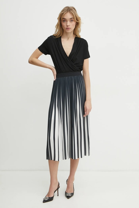 Φούστα Karl Lagerfeld A1W12026 μαύρο SS25