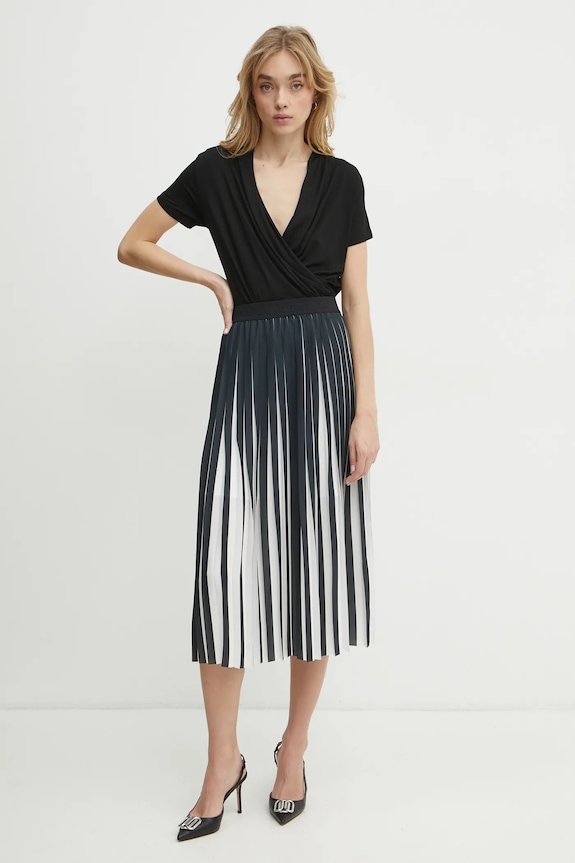 Φούστα Karl Lagerfeld A1W12026 μαύρο SS25