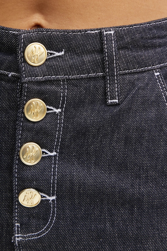 Karl Lagerfeld fusta jeans bleumarin A1W12027