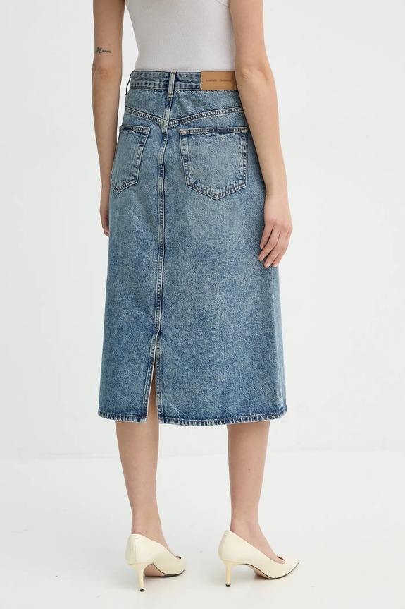 Odzież Samsoe Samsoe spódnica jeansowa SAELSIE F24400119 niebieski